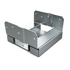 4-Pack 6x6 Post Base -Actual 6"x6" for Wood Posts, Heavy Duty Galvanized Anchors