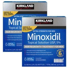 Kirkland Signature Minoxidil 5% Extra Strength Men Hair Regrowth 12 Month Supply