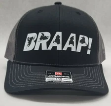 SNOWMOBILE BRAAP SNAPBACK TRUCKER HAT POLARIS SKI-DOO ARCTIC CAT