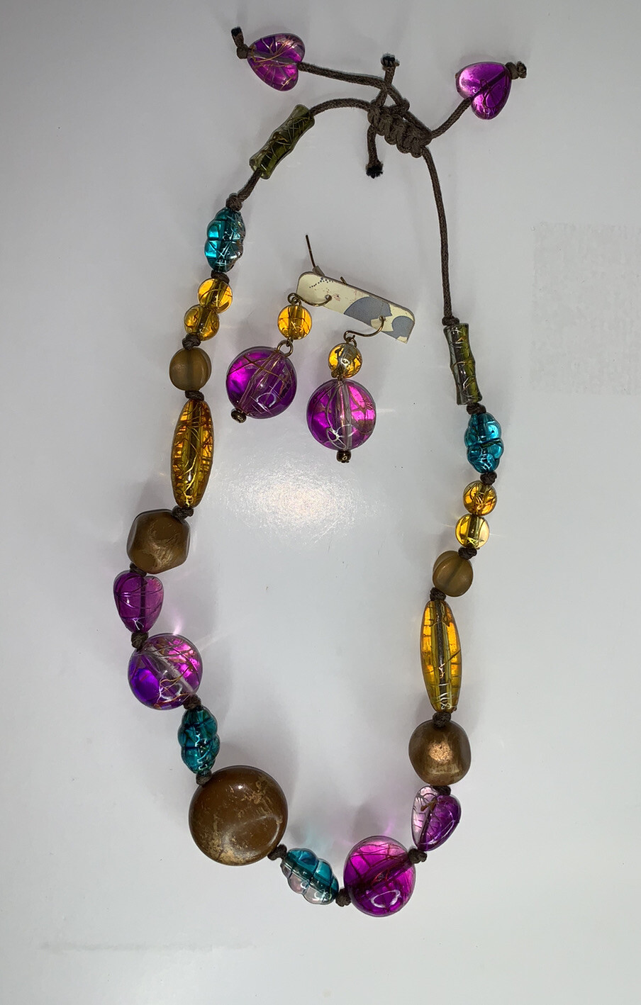 Multicolor￼ Beaded necklace￼ Adjustable￼w  Glass … - image 6