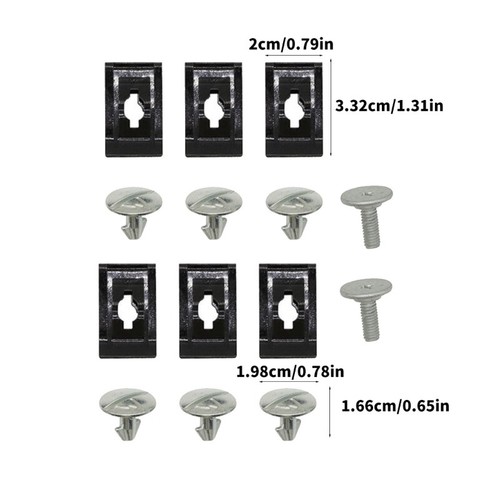 14Pcs Lower Engine Cover Screws Easy Installation Splash Shield Hardware Bolts - Picture 8 of 8