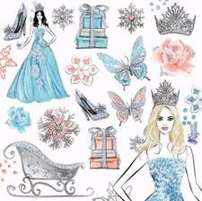 Violette Stickers Trendy Girl Winter Wonderland Craft Planner Supply Scrapbook