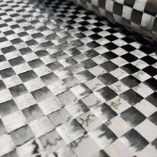 12K Ultra-thin Carbon Fiber Fabric Cloth Plain Weave Carbon Cloth 8mm Grid