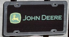 John Deere Acrylic Mirror License Plate Tag Factory Sealed Made in USA FREE SHIP