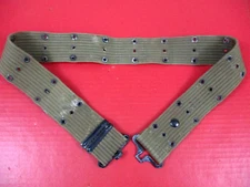 post-WWII US Army M1936 Pistol Web Belt OD Green Color 1950's Vintage - Nice #5