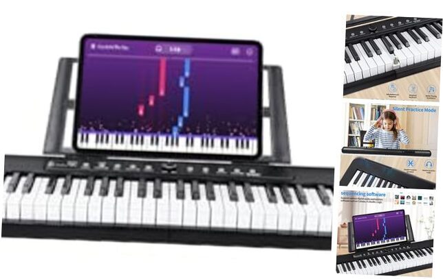 Digital Piano 88 Key Full Size Semi Weighted Electronic Keyboard Piano with