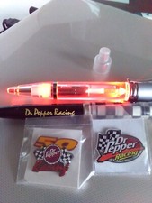 DR. PEPPER RACING CHAMPIONS MEMORABILIA LAPEL PINS  LIGHT UP PEN S KINDA COOL 