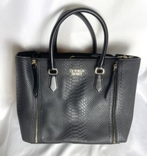 Victoria's Secret Black Python Leather Vip Satchel