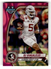 2024 Bowman University Chrome Pink Lava Refractor #48 DJ Uiagalelei