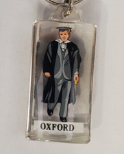 Vintage Oxford University Student Graduate Academic Acrylic Keychain Keyring