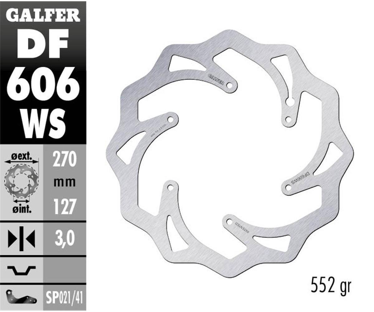 Galfer Front Brake Disc WAVE FIXED OVERSIZE 270x3mm KTM 450 EXC 2004