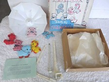 Dolly Toy Animal Shower Crib Mobile Baby Bed Vintage No. 600 In Box Unused USA