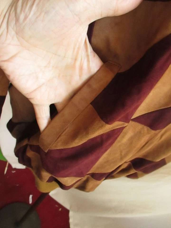 Vintage Men's 1970's Suede Pullover Sweater Shirt XL/2XL Indy Mod Leather Rarest - Image 3 of 4