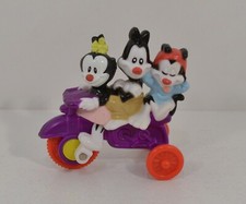 1994 Yakko Wakko  Dot Bicycle 3" McDonald's Action Figure WB Animaniacs