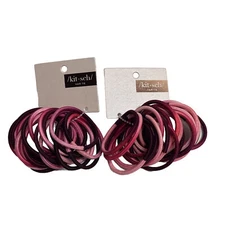 20 Pc Nylon Kitsch Kit-sch Pink Variety Hair Ties (x2) 40 total