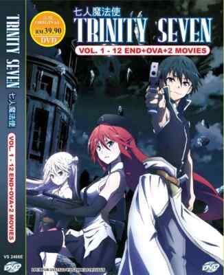 TRINITY SEVEN VOL.1-12 END + 2 MOVIE + OVA DVD ANIME ENGLISH DUBBED REGION ALL