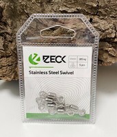 Zeck Wels Stainless Steel Swivel 185Kg 5 StüCk Edelstahlwirbel Waller Wirbel