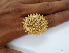 sterling silver gold vermeil gold gilded ring gold plated ring cocktail ring