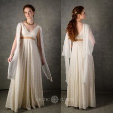 Victoria Champagne Wedding Dresses V Neck A Line Sleeveless Tulle Bridal Gowns