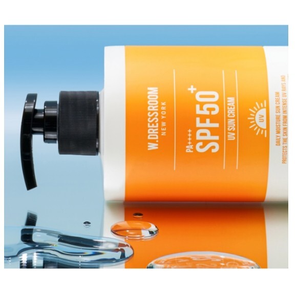 W.DRESSROOM Moisturizing Sun Cream SPF50+ PA++++, 500ml (16.90 oz) Sun Cream Sun