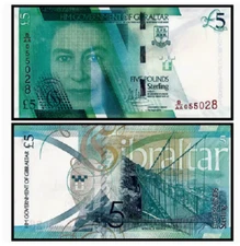 2020 Gibraltar 5 Pounds Prefix BAA P-W42 Banknote UNC NEW