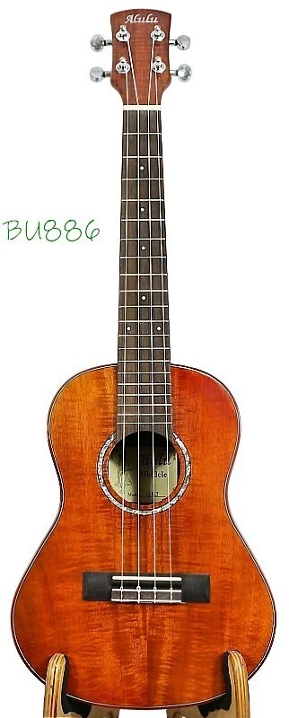 Alulu Solid Curly Acacia Koa Tenor Ukulele BU886 - Image 2 of 4