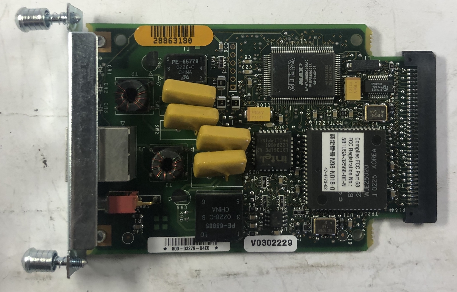 Cisco T1 DSU/CSU Module Router Interface Adapter Card- 800-03279-04E0 ...