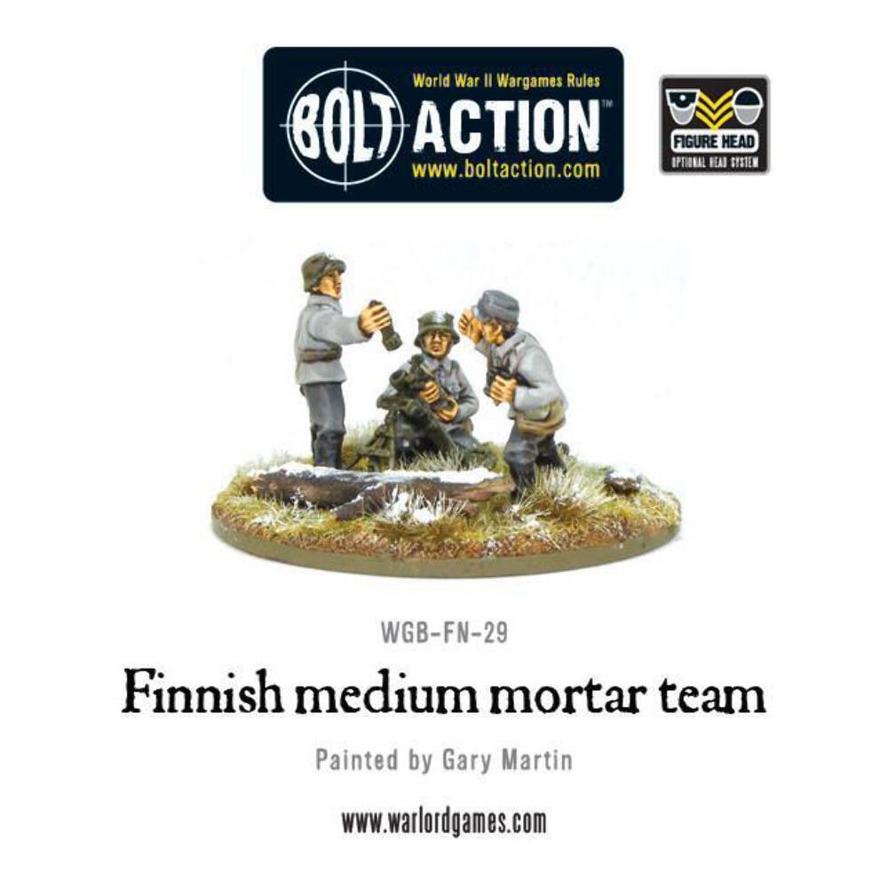 Bolt Action - Finnish medium mortar team - Warlord Games