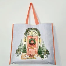 TJ Maxx Christmas Front Door Wreath Packages Trees Decor TJMaxx Tote Bag Gift