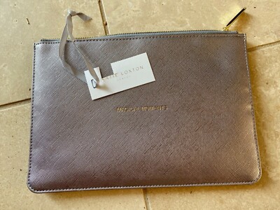 Pochette Katie Loxton Magical Moments – Gris Métallisé – Simili Cuir – Neuf étiqueté