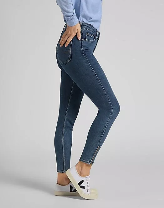 Women's Scarlett Cropped Skinny Jeans Denim Stretch Deluxe Ankle Mid | eBay