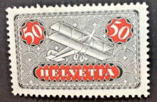 Switzerland 1923, 50 c Blackish Grey and Red Airmail SG #324 Mint hinged