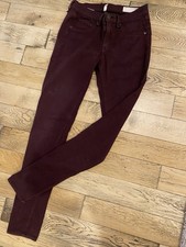 RAG  BONE Mid Rise Skinny Jeans Leggings in Mulberry Sz 27 USA Cotton Blend