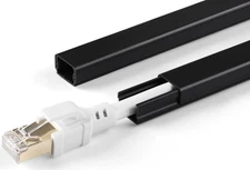 Cord Hider for One Wire, 102in Cable Hider Concealer, Paintable Wall Wire Cov...