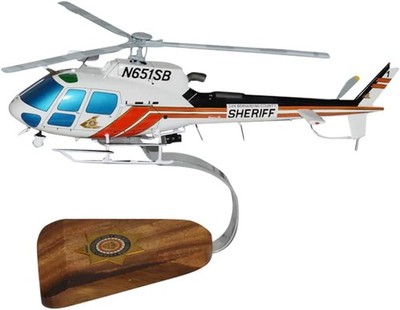 San Bernardino County Sheriff Eurocopter AS-350 Desk Helicopter 1/32 SC Model