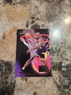 1994 Fleer Ultra #8 of 10 Latrell Sprewell Inside Out Golden State Warriors