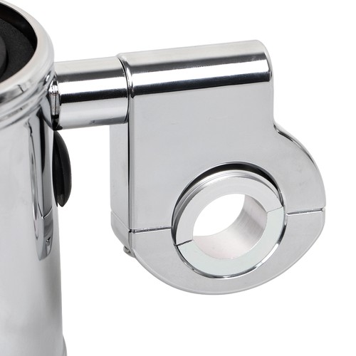 US Motorcycle Chrome Aluminum Drink Cup Holder For Harley Universal 1" Handlebar - Afbeelding 11 van 12