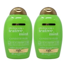 OGX Extra Strength Refreshing Scalp+ Conditioner, Teatree Mint, 13 Oz ( 2-Pack )