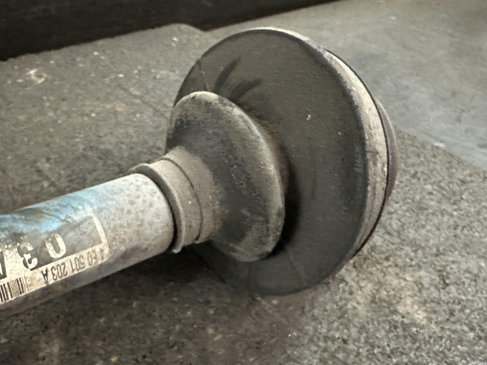 03-12 BENTLEY CONTINENTAL 6.0 REAR DRIVER LEFT CV AXLE SHAFT 4E0501203A