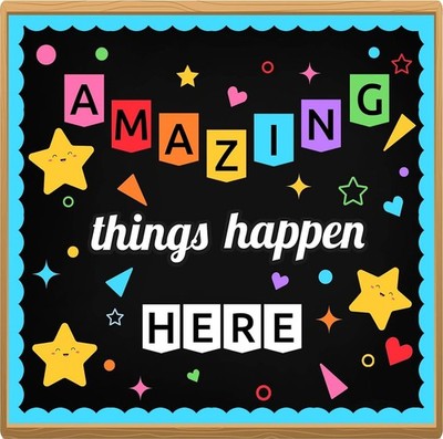 LioNergy Classroom Bulletin Board Decoration Set 12.5''L x 9.1''W, Colorful