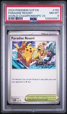 2024 Pokémon World Championships Promo #150 Paradise Resort PSA 8