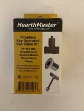HearthMaster Pro Flex Fireplace Straight Valve Brushed Nickel Kit - PF-954-NIC