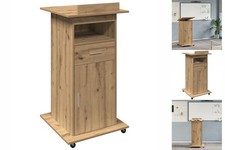 Rednerpult Mit Rädern Artisan Eiche Leimholz Schreibtisch