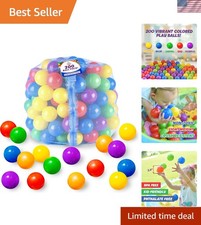 200 Non-Toxic Vibrant Play Balls for Ball Pits   Safe, Crush-Resistant Fun 