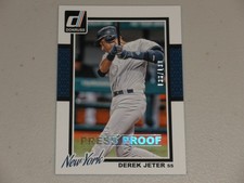 2014 Donruss Baseball Silver Press Proof #154 Derek Jeter 133/199