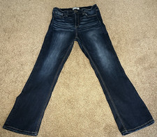 BKE Parker Women's Jeans Universal Fit High-Rise Bootcut Size 30x33.5 Dark Blue