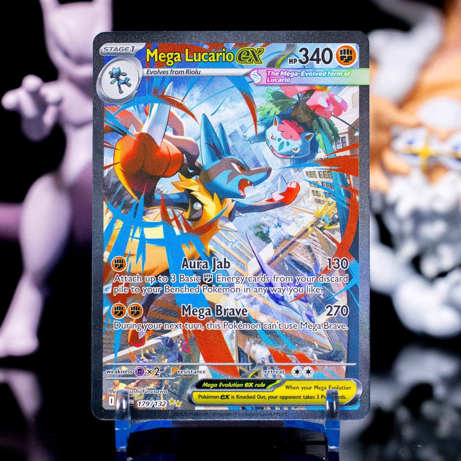 Mega Lucario ex 2025 Mega Evolution #179/132 Special Illustration