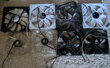 PC Case Fan Joblot , 120mm, 140mm, Corsair , Fractal etc 
