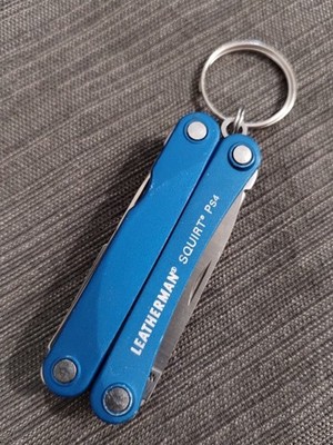 Leatherman SQUIRT PS4 Retired Multi-Tool Pliers Scissors Knife in BLUE! Keychain