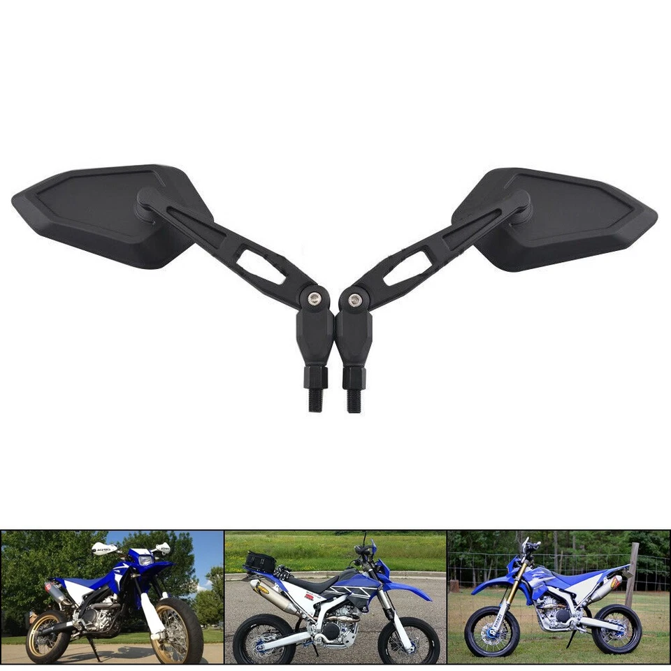 Rearview Side Mirrors Fit For Kawasaki KX450F KX250F KLX450R - Imagem 3 de 4
